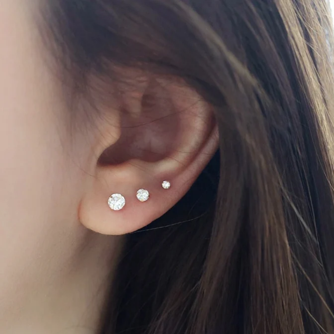 Pave Elegant Stud Earrings