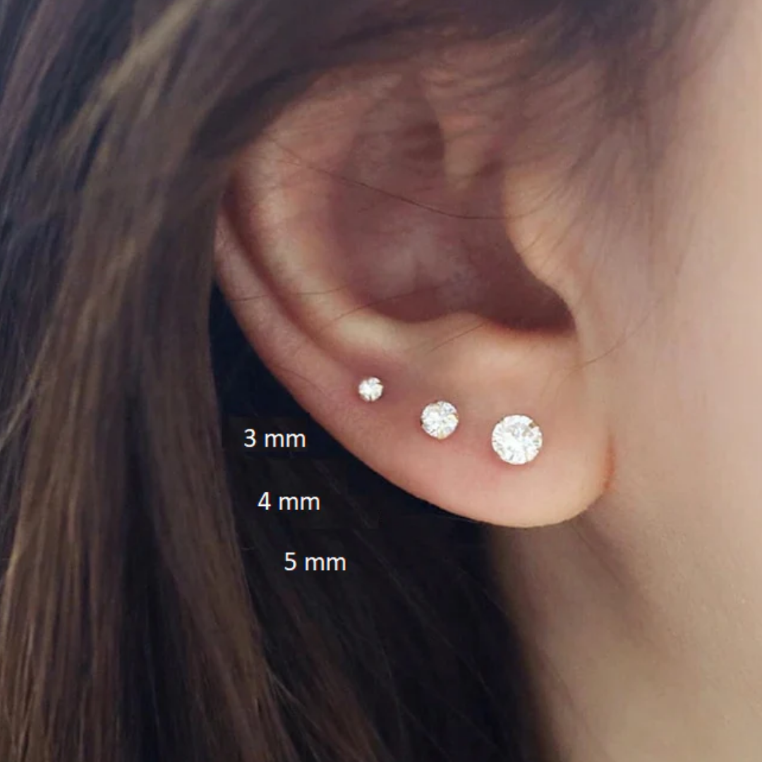 Pave Elegant Stud Earrings