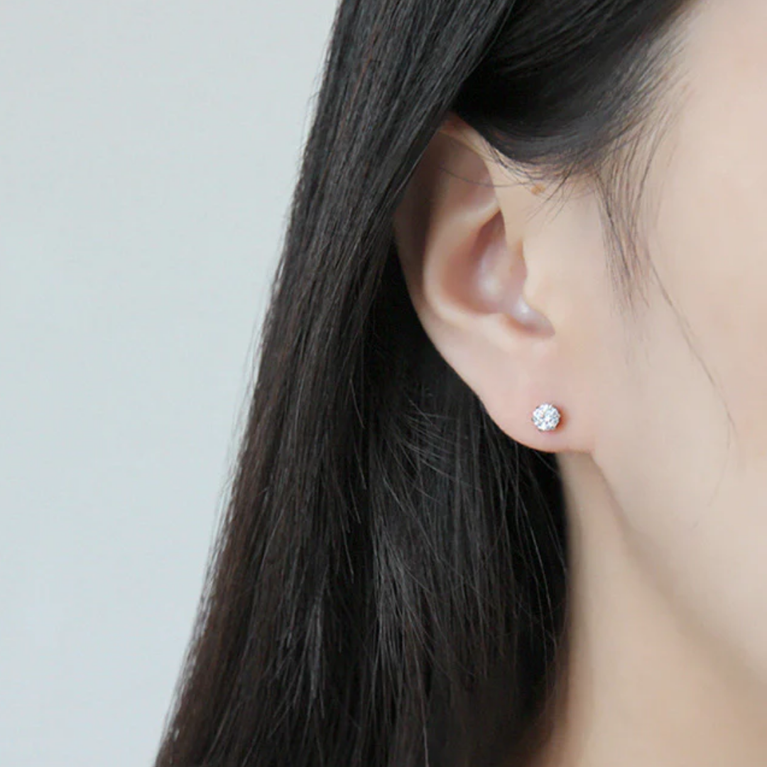 Pave Elegant Stud Earrings