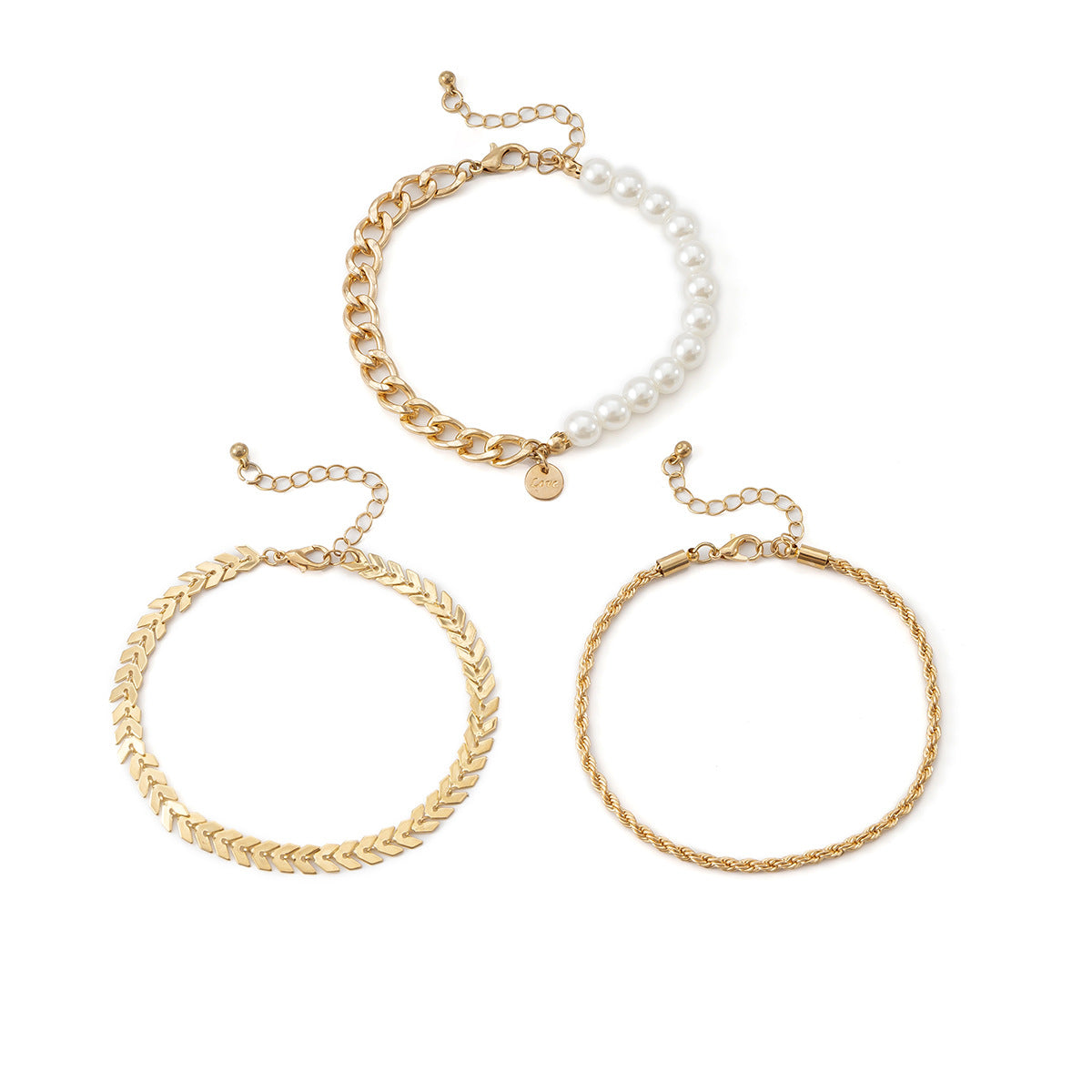 3Pcs Multilayer Women Anklet