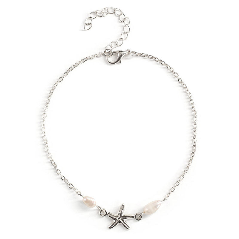 Starfish Pearl Anklet
