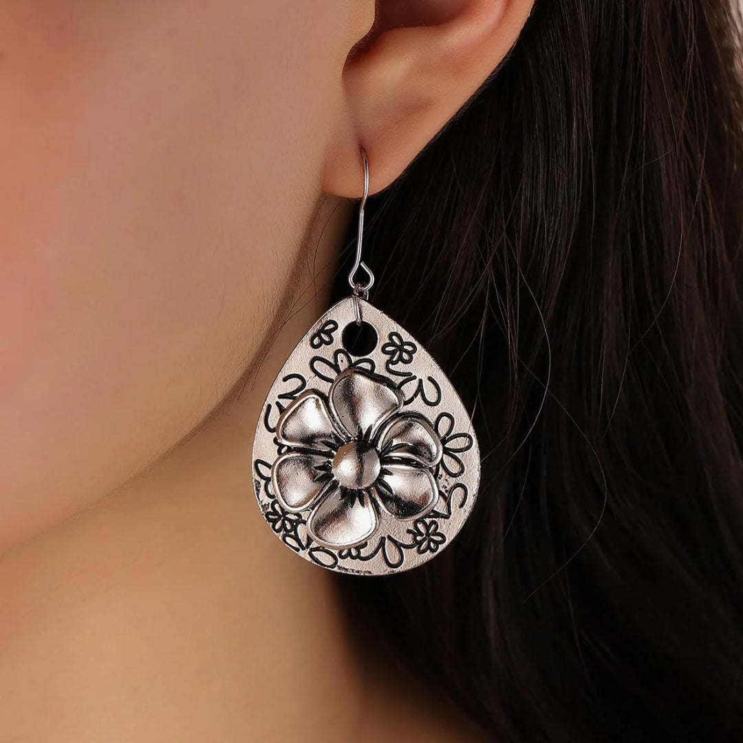 Boho Floral Silver