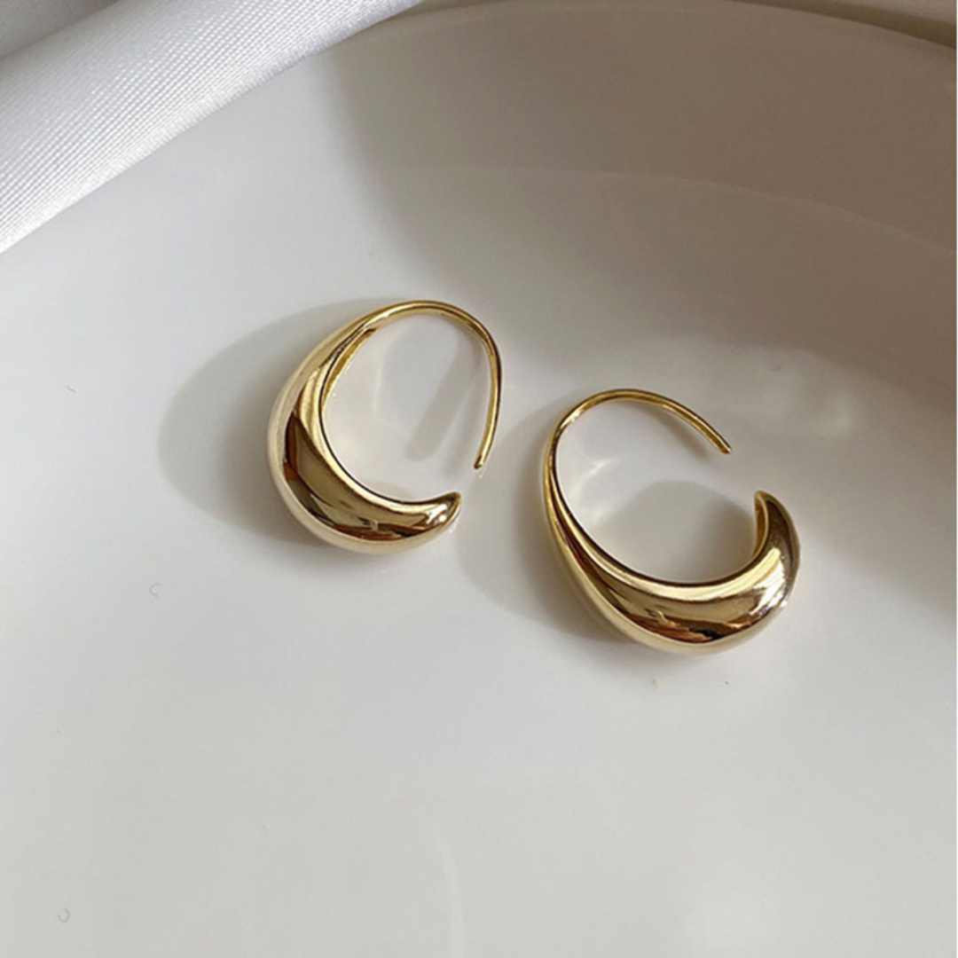 Modernist Earrings in 18K Gold Plating