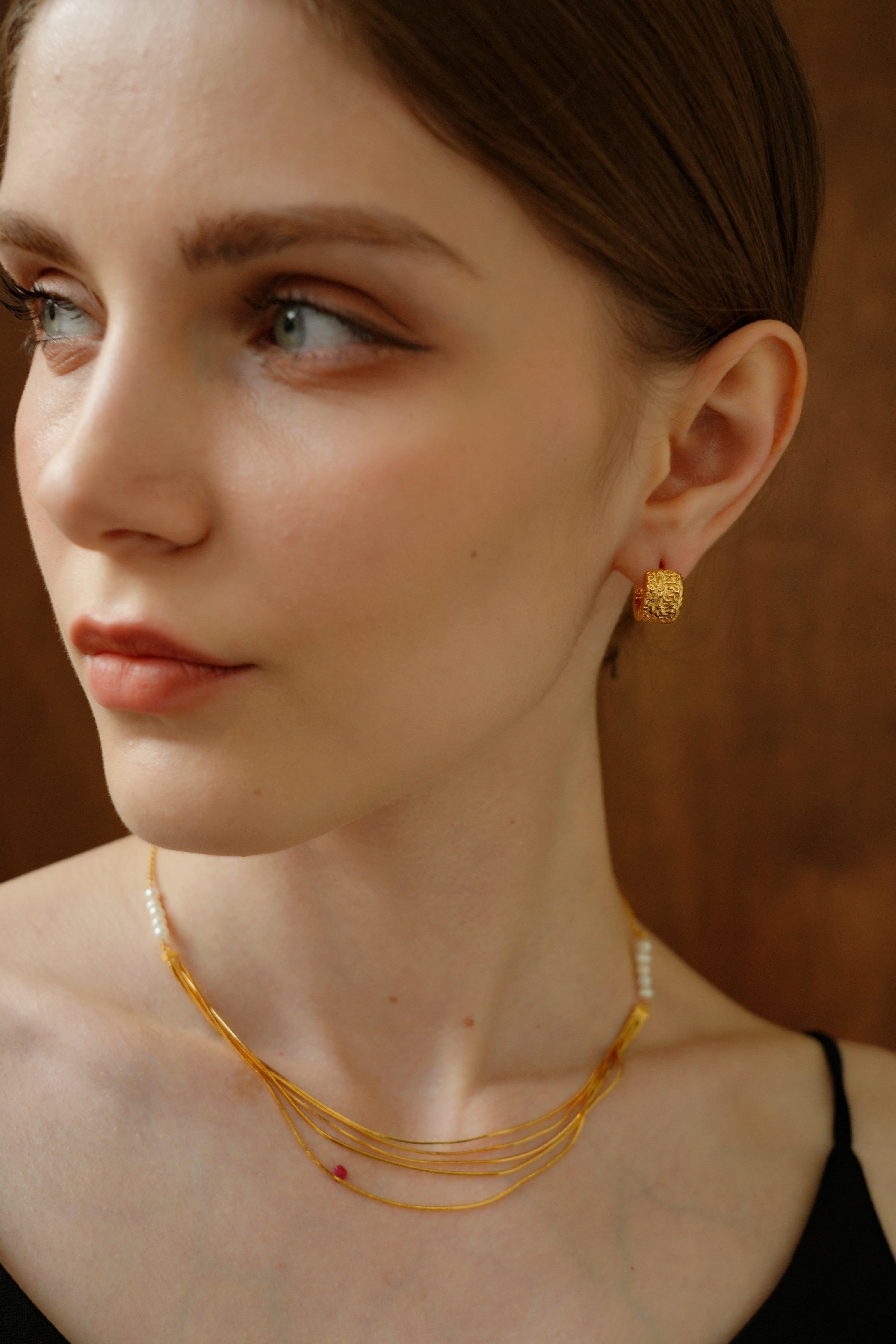 Elle Gold Huggie Earrings