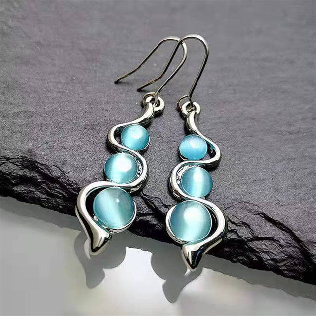 Blue Crystal Boho in Silver