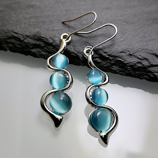 Blue Crystal Boho in Silver