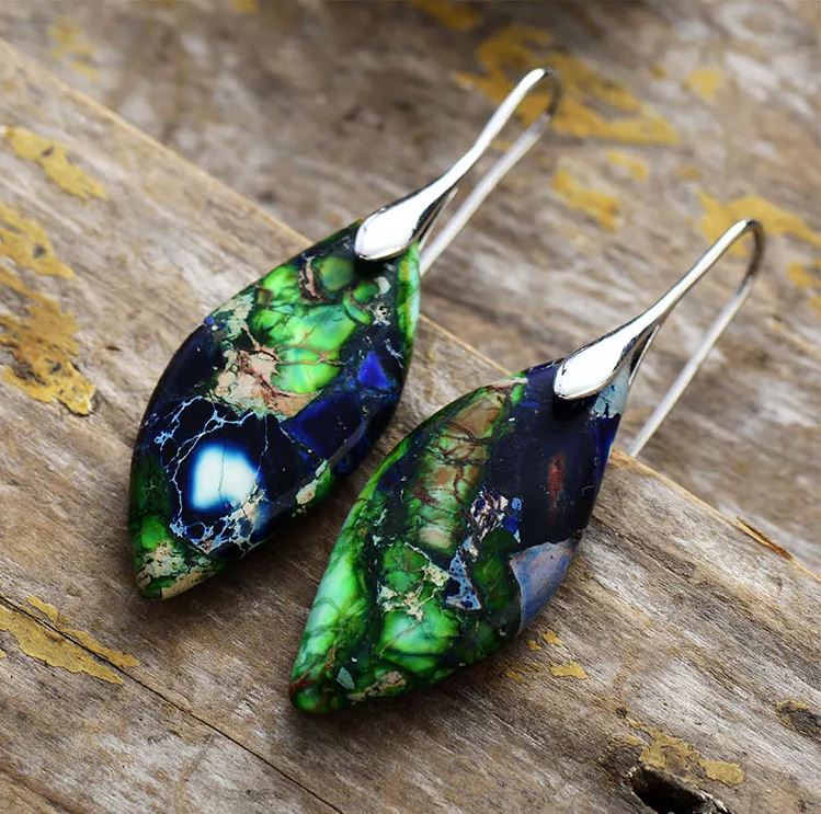 Imperial Jasper Jikai Earrings