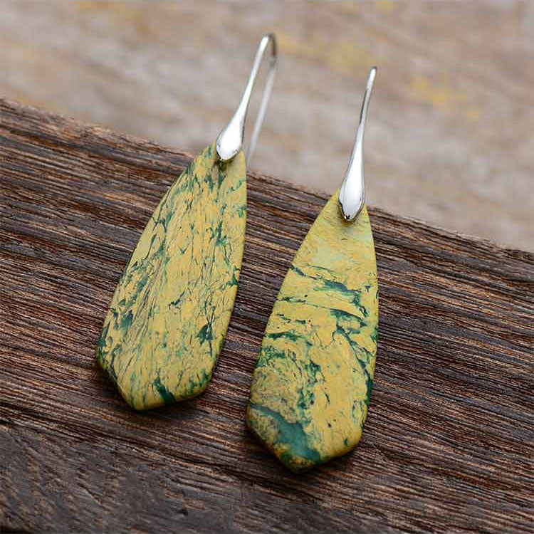Natural Jasper Stones Desert Earrings