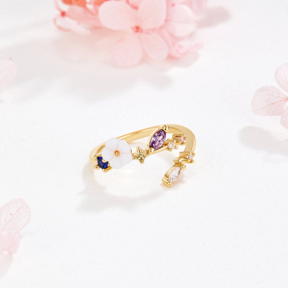 Lux petal Ring
