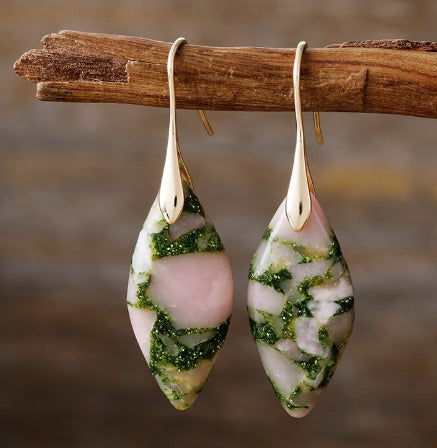 Multicoloured Stone Pendant in Gold and Silver