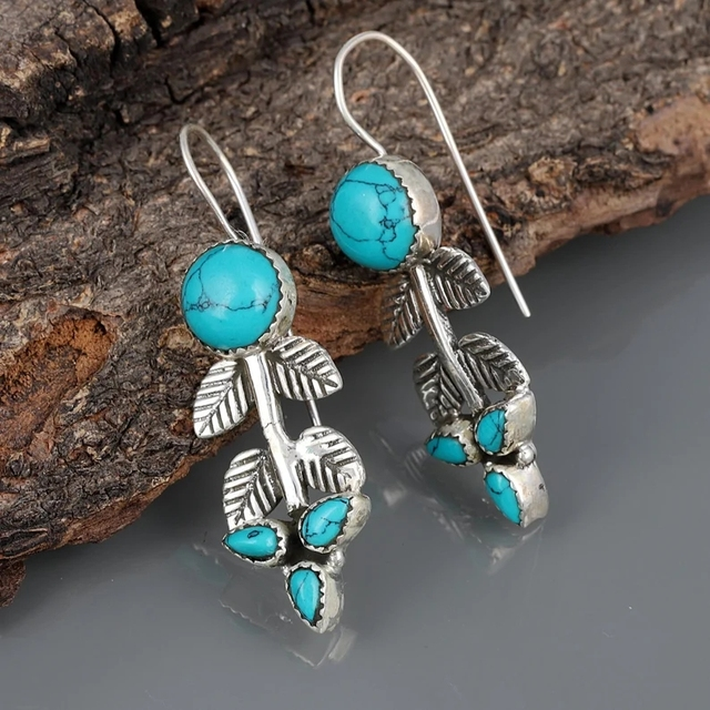 Silver Boho with Turquoise Stone
