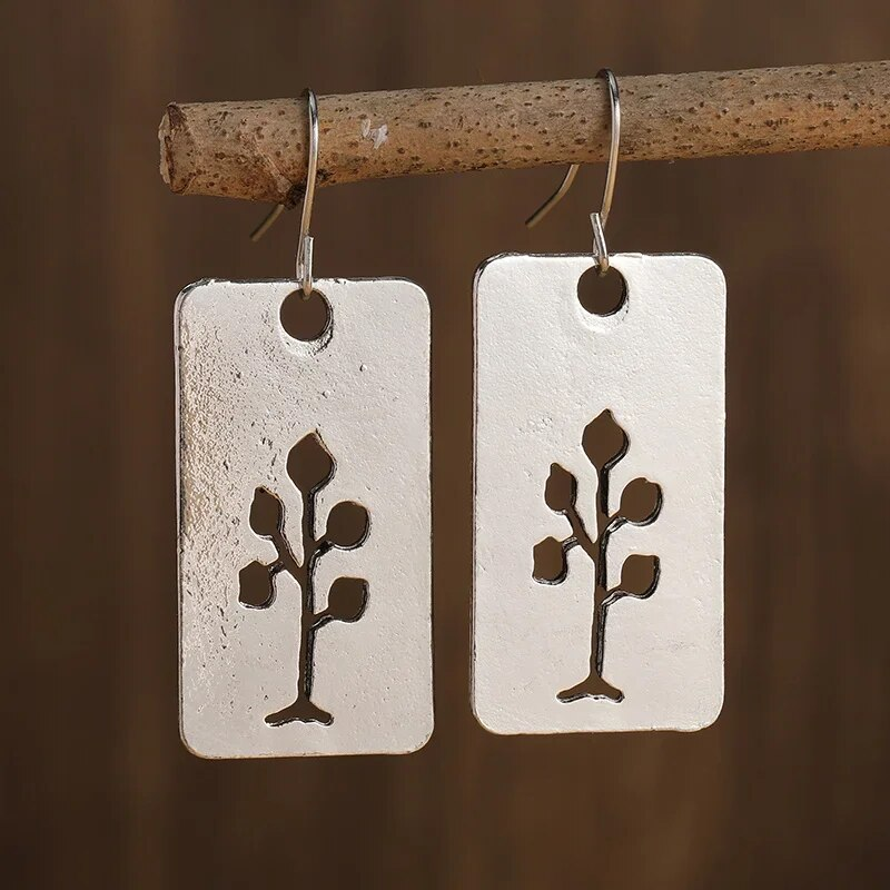 Vintage Silver Hollow Tree