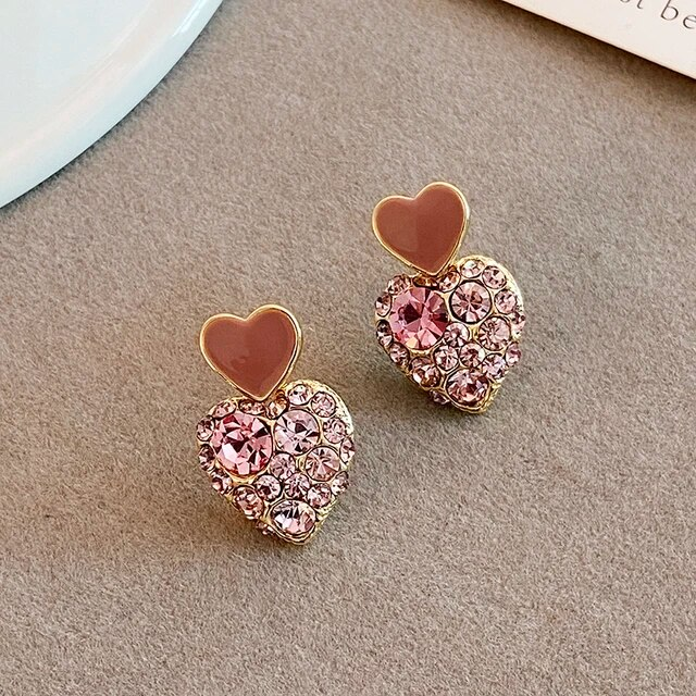 Elegant Pink Zirconia Heart
