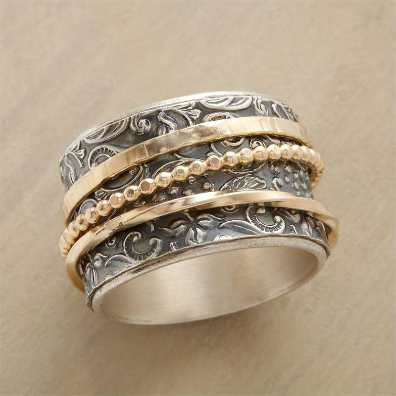Antique gold and silver ring
