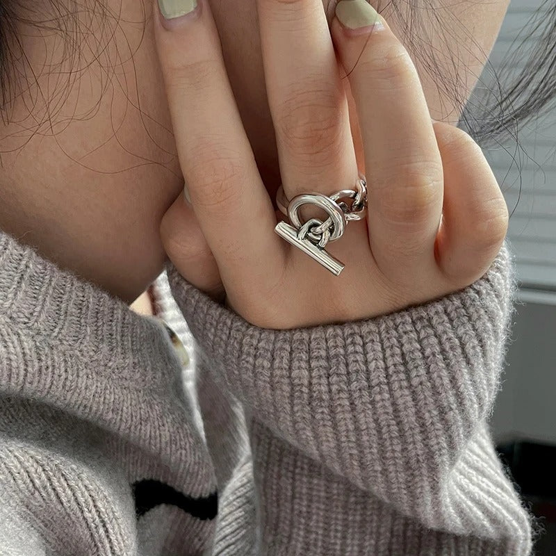 Adjustable Design 925 Silver Ring