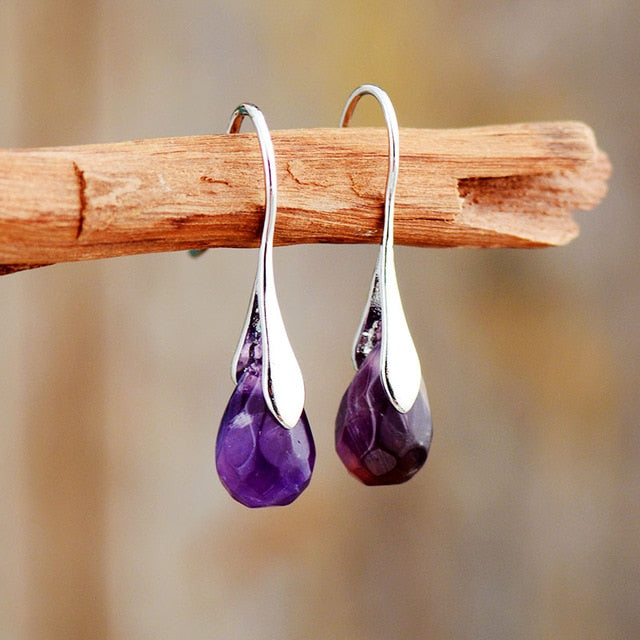 Amethyst Drop Earrings
