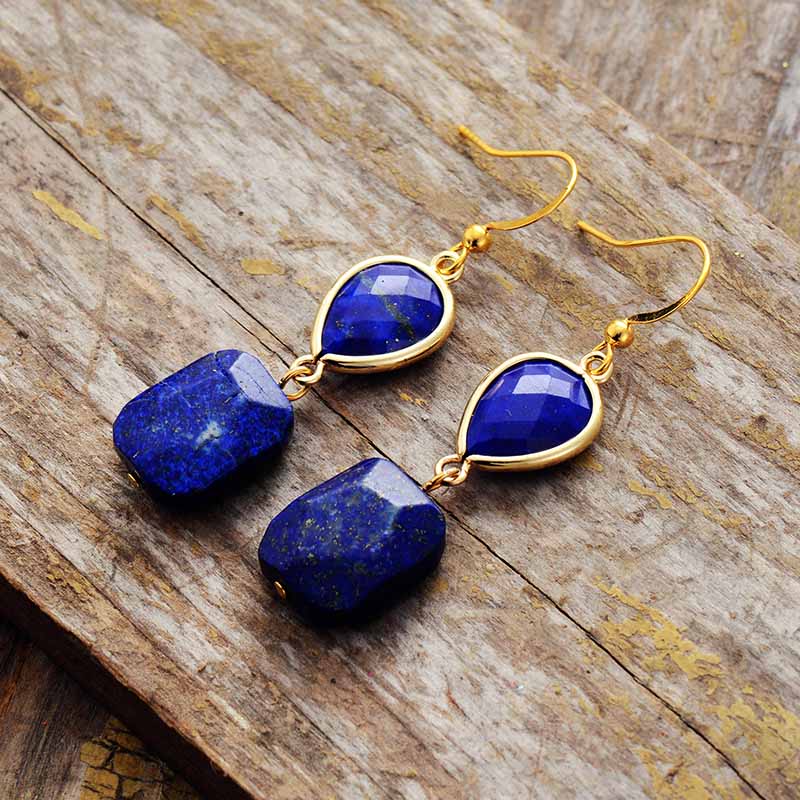 Lapis Lazuli Drop Earrings