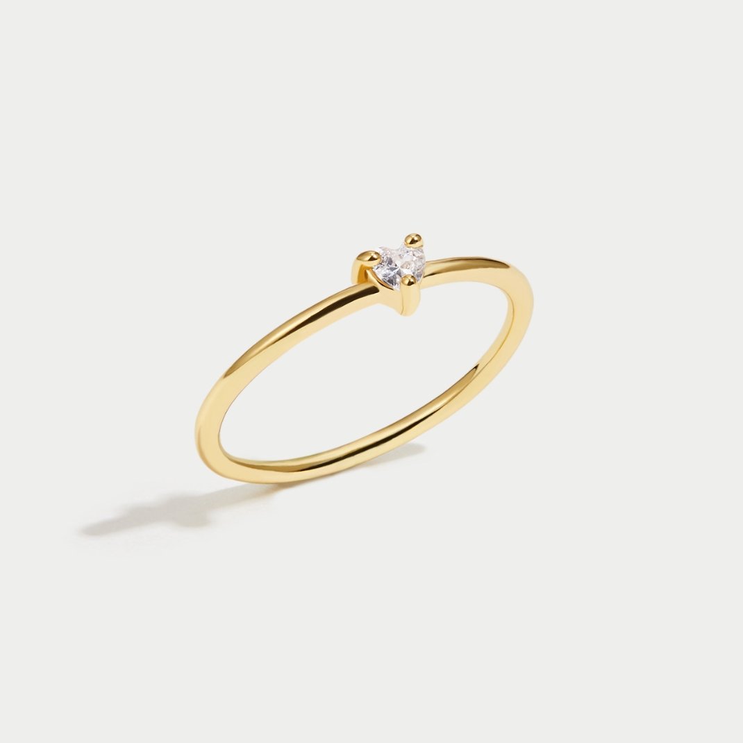 Loving- Crystal Heart Ring