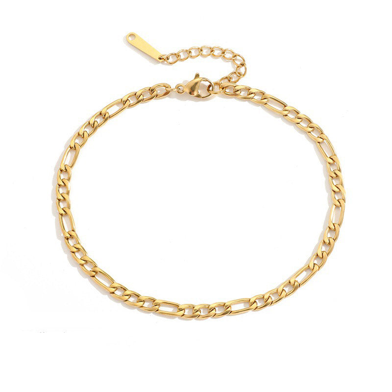 supreme 4mm Figaro Chain Anklet