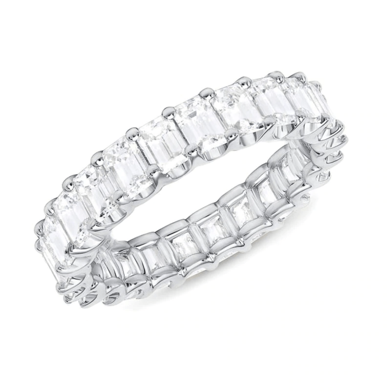 The Emeria Emerald Band Ring