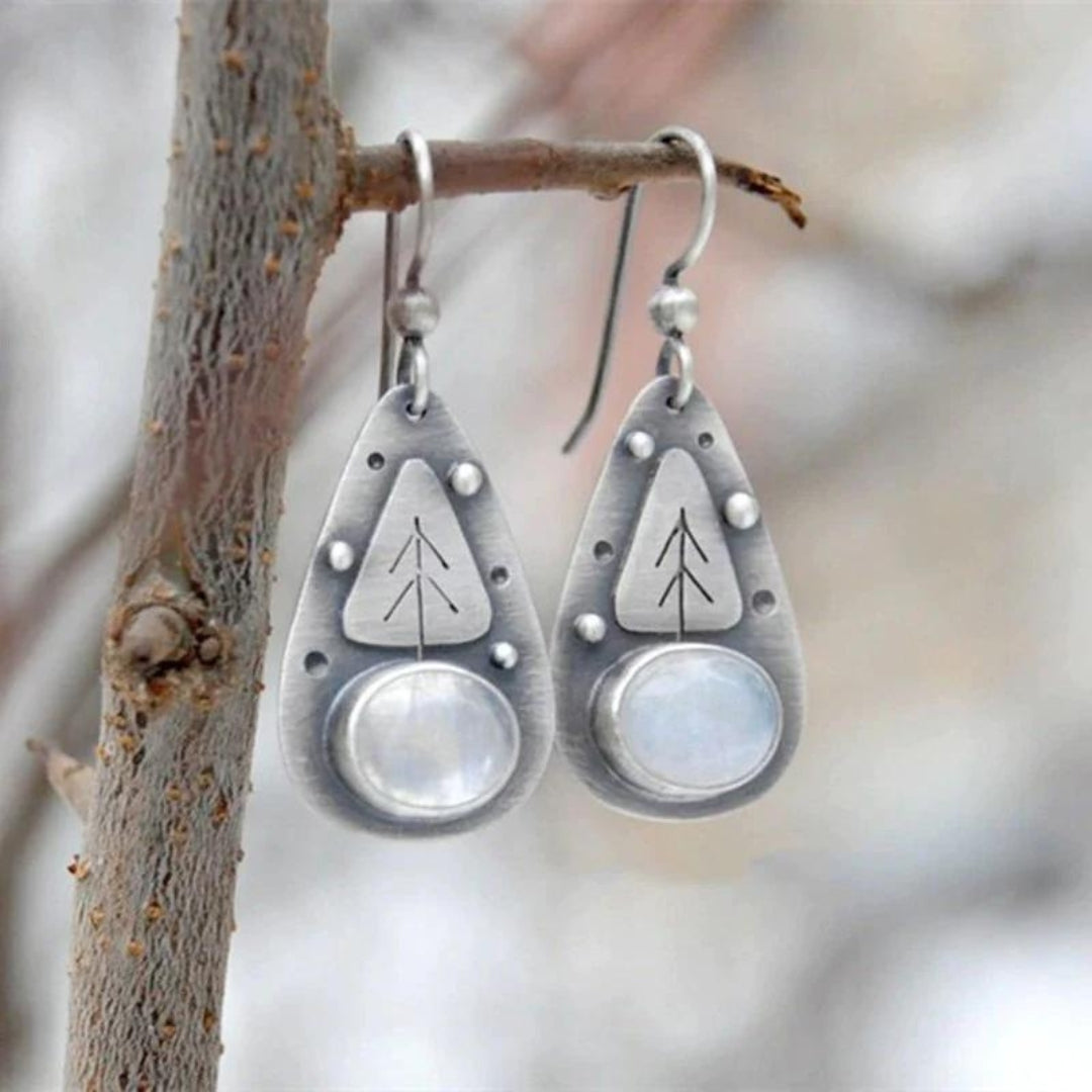 Boho  with White Opal in Silver
