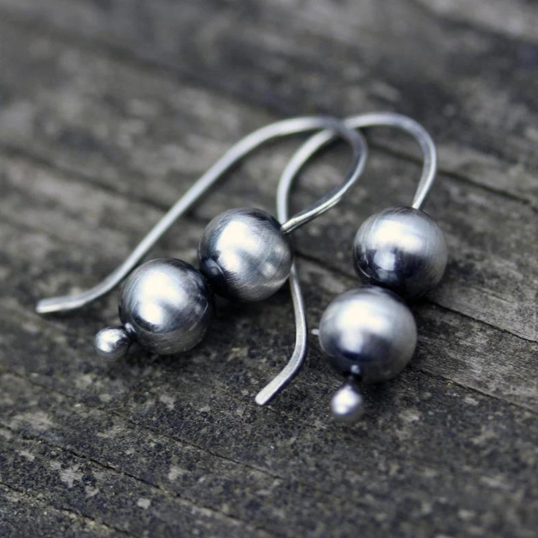 Boho Silver Pearl