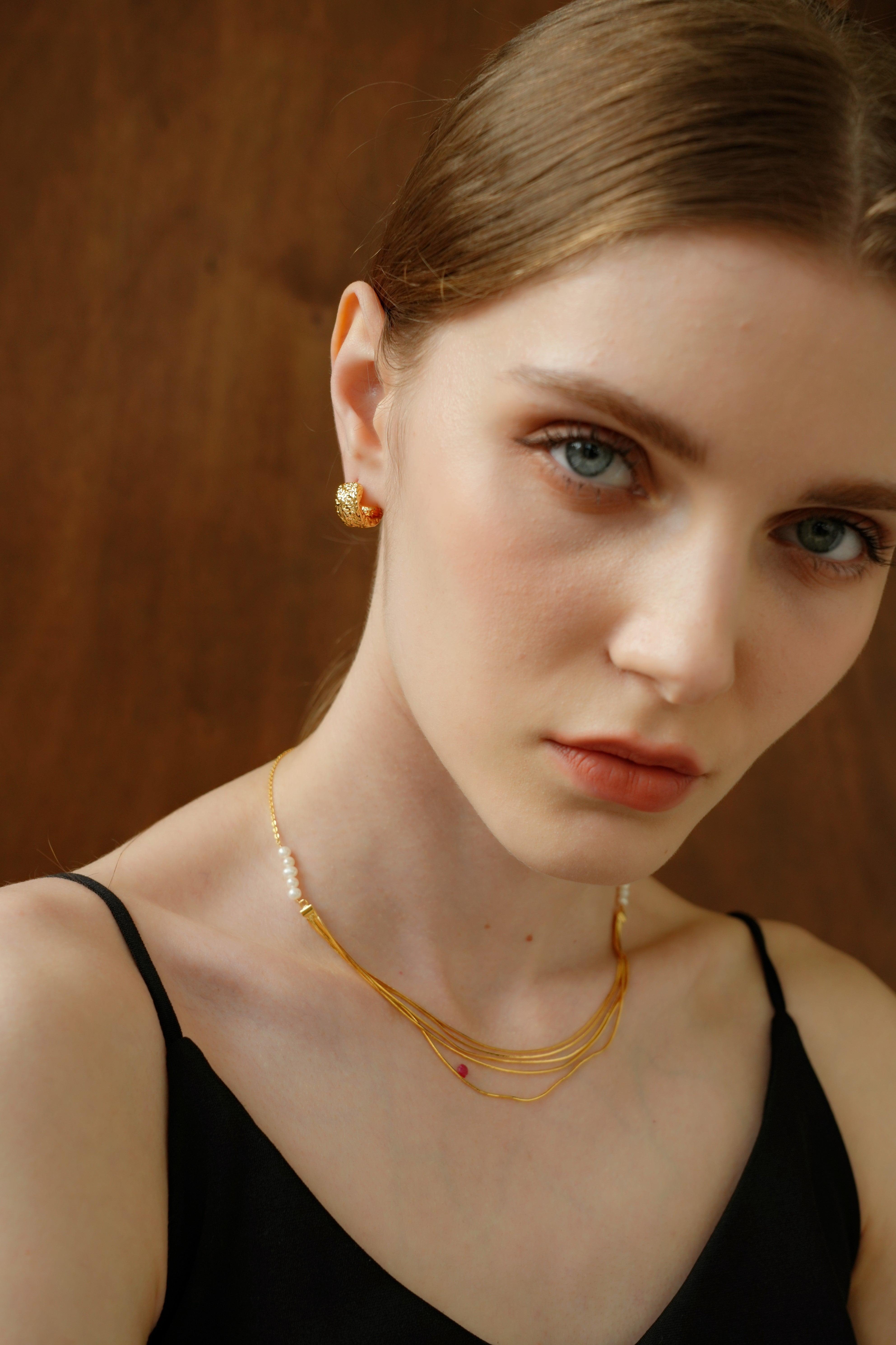 Elle Gold Huggie Earrings