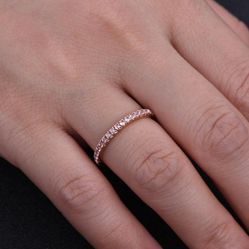 The Elva Stackable Eternity Band Ring