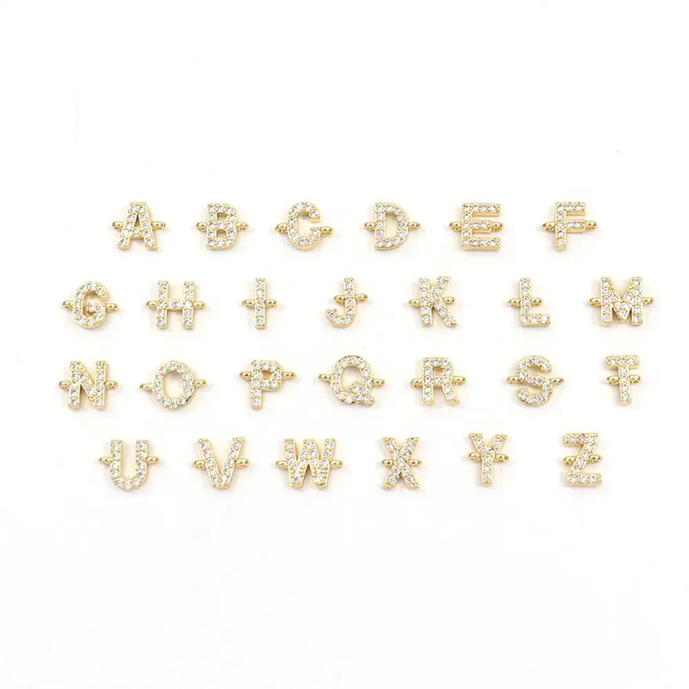 Personalized Unity Diamond Initial Bracelet