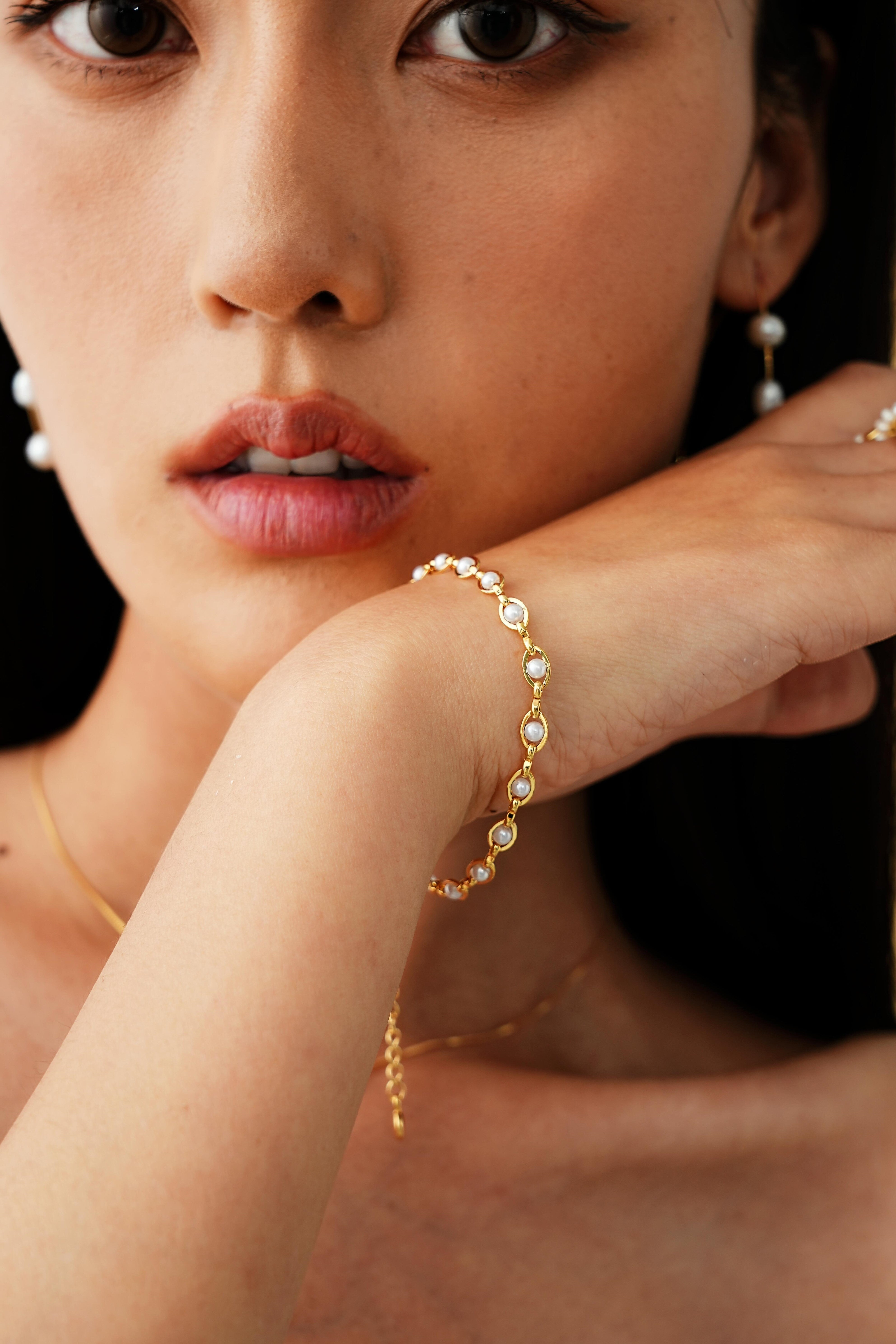 Braided Pearl Bracelet