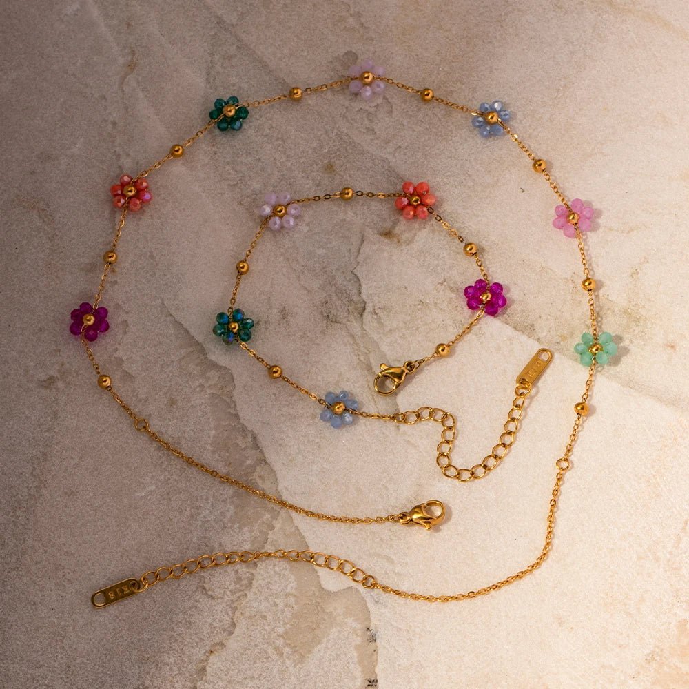 Dainty Spring Floral Jewelry Set