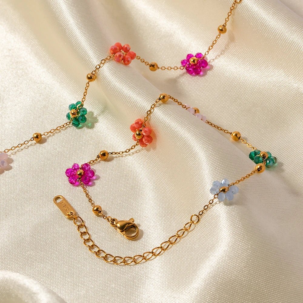 Dainty Spring Floral Jewelry Set