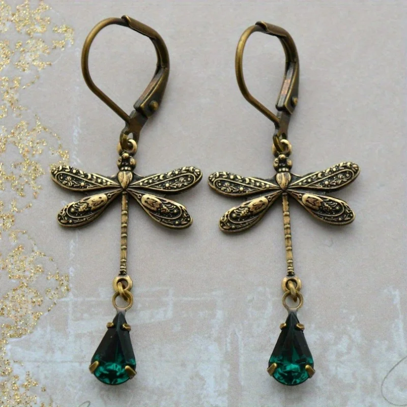 Vintage Golden Dragonfly