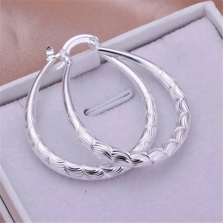 Silver Elegant Hoop