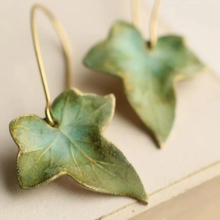 Realistic Leaf Vintage Earrings