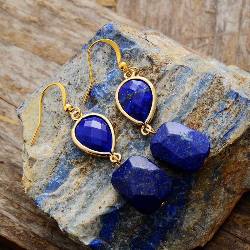 Lapis Lazuli Drop Earrings